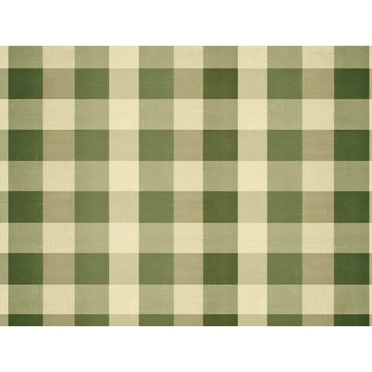 Bless international Gingham Shower Curtain Plaid Bathroom Decor Green - Wayfair Canada